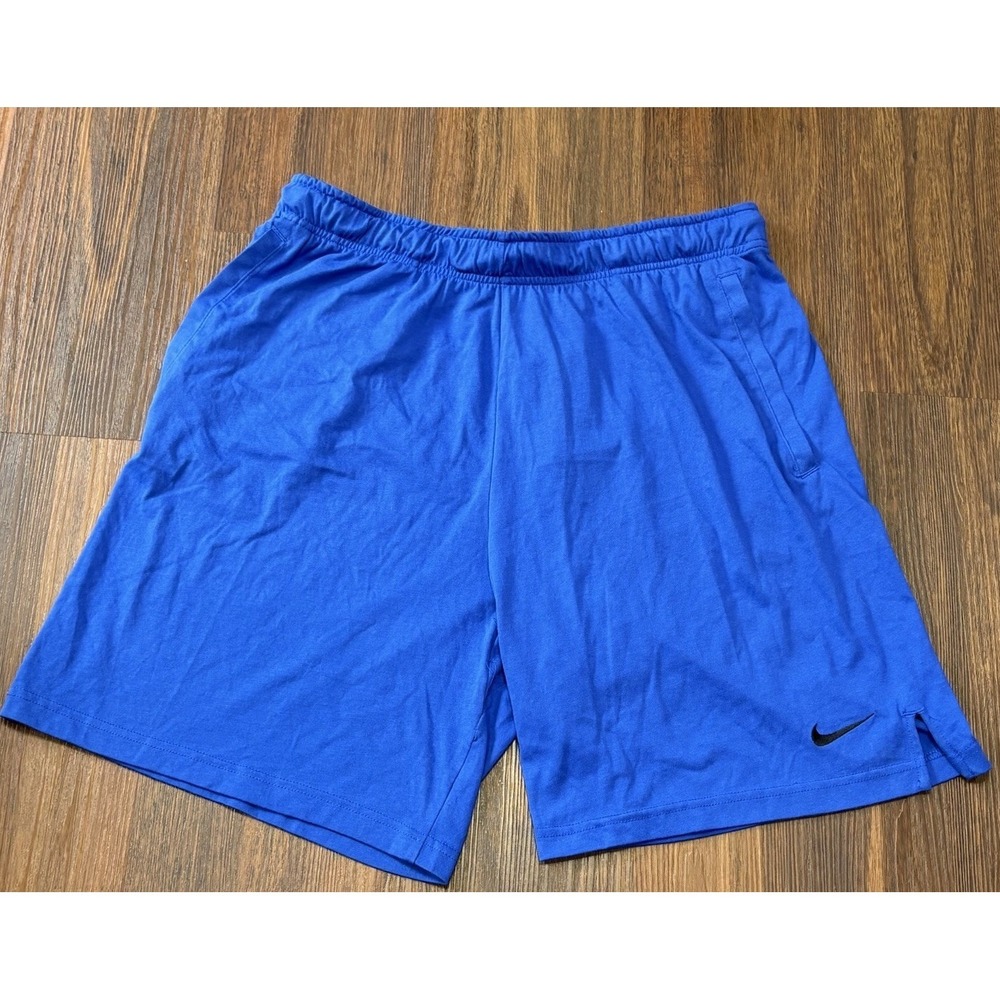 Nike Athletic Shorts Dri Fit Mens XL Blue Drawstring Basketball Gym Workout NWT - Picture 7 of 11